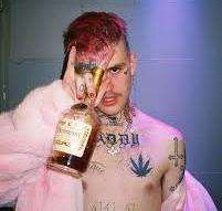 Lil Peep consuming alcohol